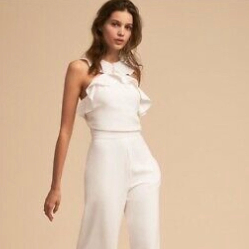 !NEW! Never worn, Monique Lhuillier ruffle jumpsuit